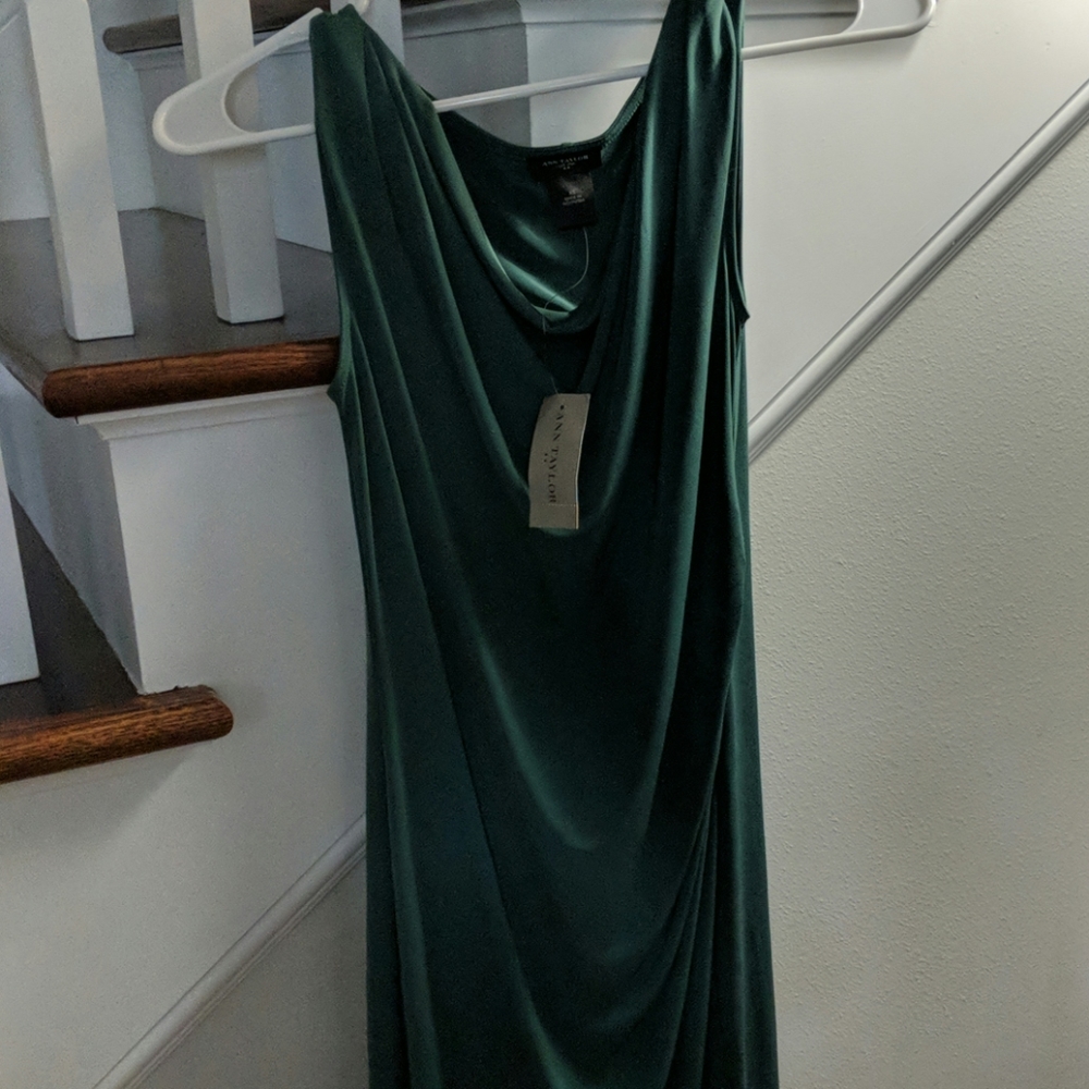 Cowl neck stretchy Ann Taylor dress